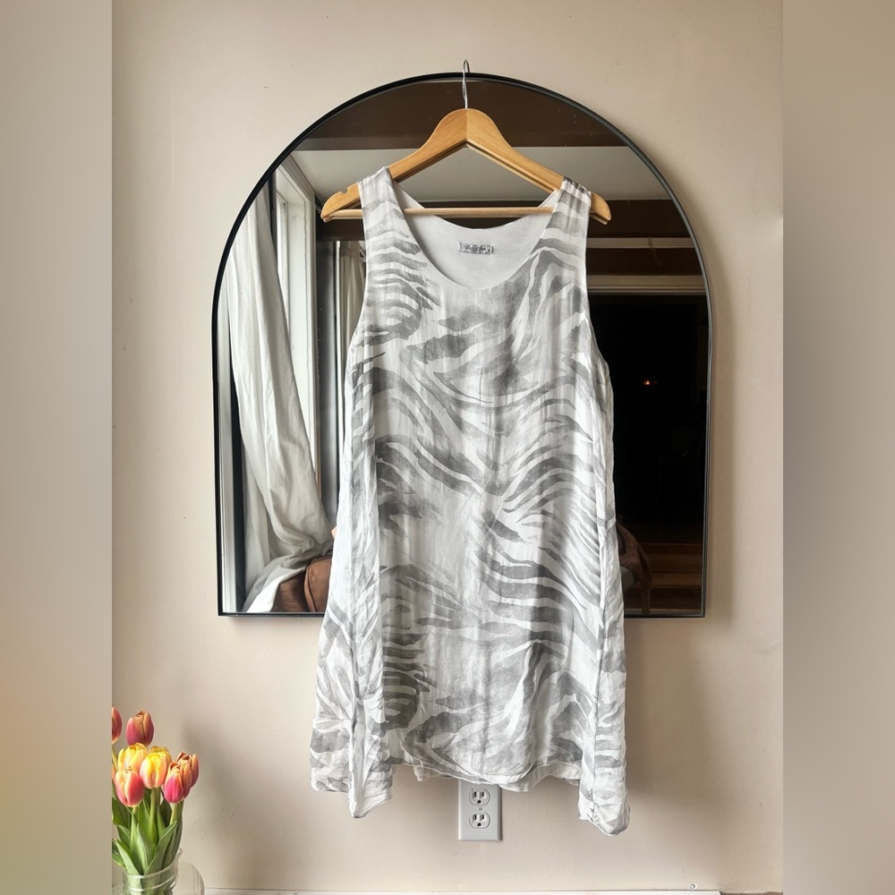 ELENA BALDI | silk mini dress | size medium